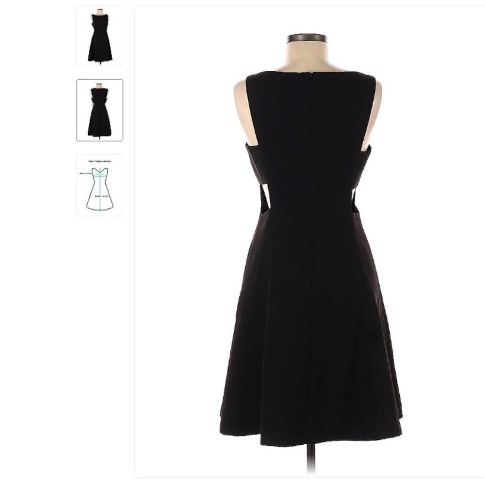 CLUB Monaco Sexy Cut Out Black Dress Size 8